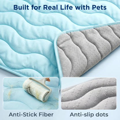 Beat the heat this summer! 🌞🐾 Check out our 30"x20" Dog Cooling Mat - perfect for large dogs and cats! Durable, portable, and made with thickened cool fiber for ultimate comfort. Ideal for indoor & outdoor fun! 💙 #PetCooling #SummerVibes