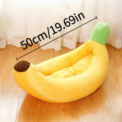 Cozy Up Your Furry Friend with the Banana Boat Detachable Pet Bed - Perfect for Small to Medium Cats and Dogs! 🐾🛏️✨