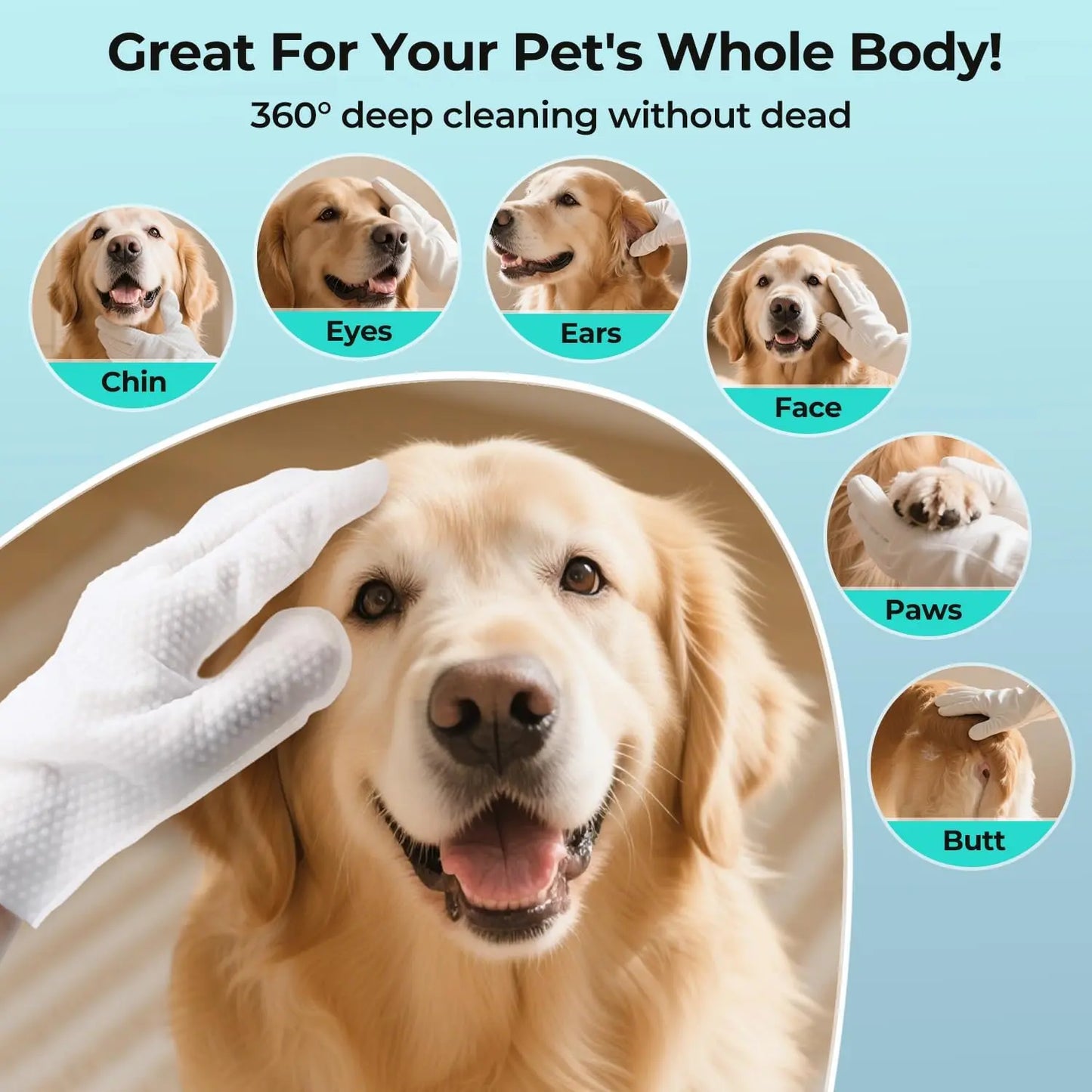 Say goodbye to messy bath times! 🐾✨ Check out our Pet Gloves & Wipes for easy grooming on-the-go! 🐶🐱 Hypoallergenic, moisturizing, and no rinse needed! Perfect for travel! 🧼✈️ #PetCare #GroomingEssentials