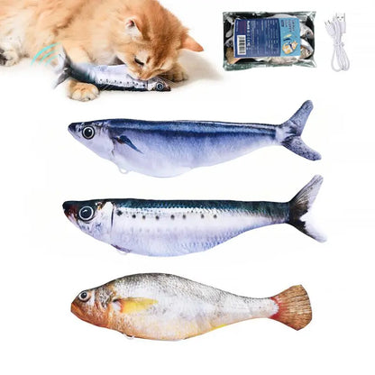 Ultra-Realistic Flopping Fish Cat Toys 3 Pack, Interactive Cat Toys for All Breeds