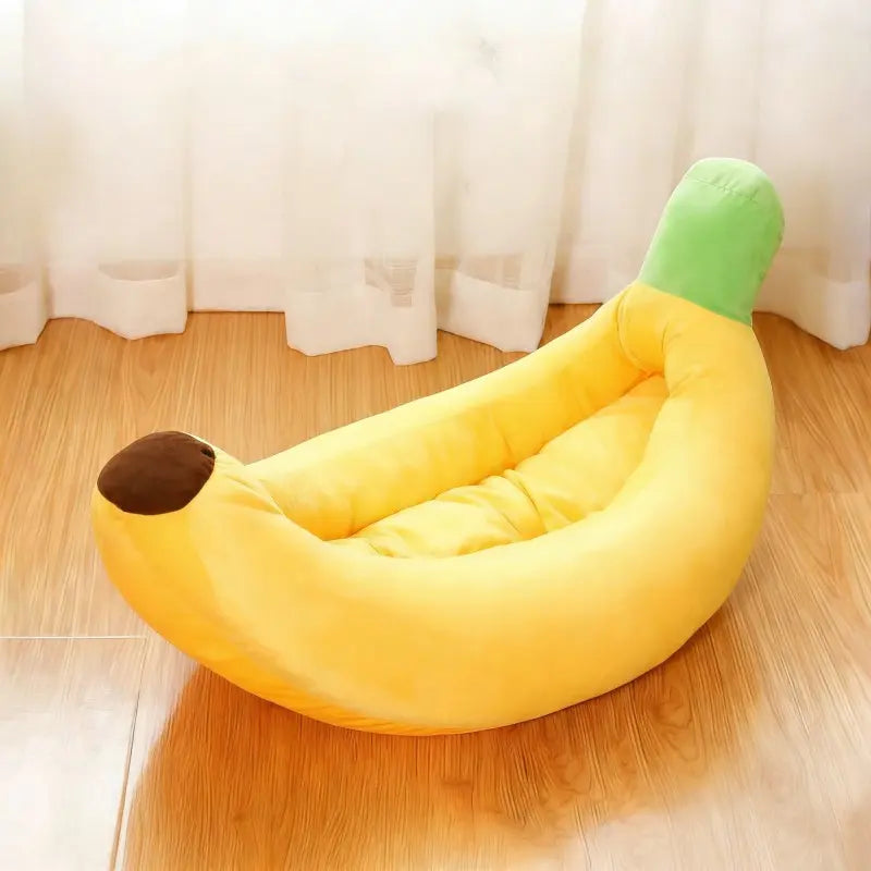 Cozy Up Your Furry Friend with the Banana Boat Detachable Pet Bed - Perfect for Small to Medium Cats and Dogs! 🐾🛏️✨