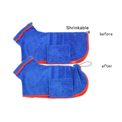 Quick-Dry Pet Bathrobe. Ideal for Cats Dogs
