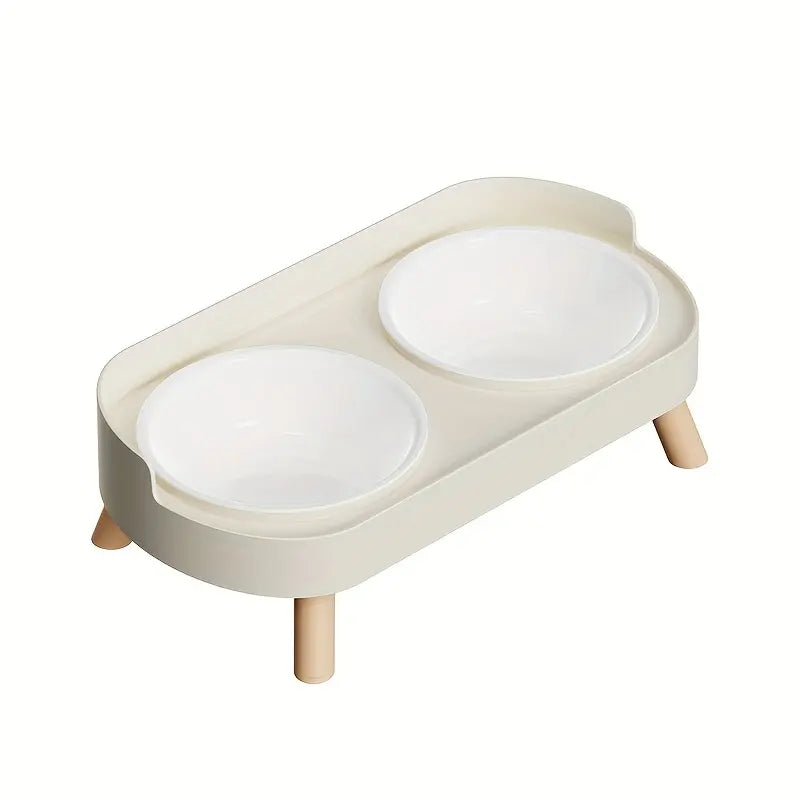 Double Bowl Design Pet Feeding Bowl