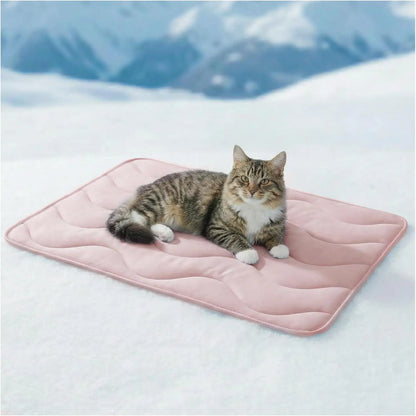 Beat the heat this summer! 🌞🐾 Check out our 30"x20" Dog Cooling Mat - perfect for large dogs and cats! Durable, portable, and made with thickened cool fiber for ultimate comfort. Ideal for indoor & outdoor fun! 💙 #PetCooling #SummerVibes