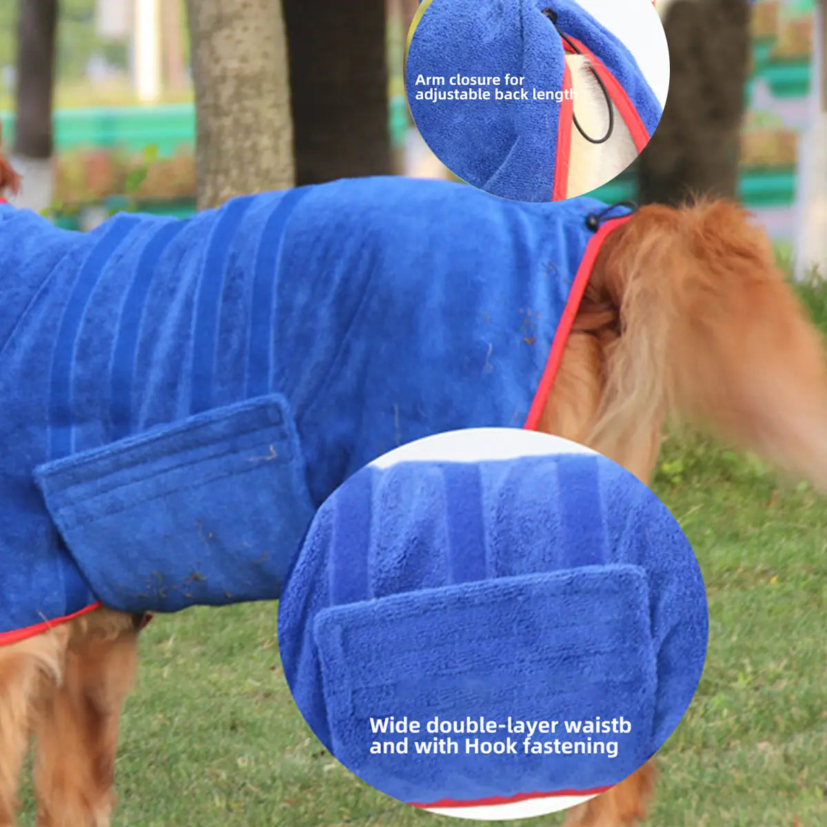 Quick-Dry Pet Bathrobe. Ideal for Cats Dogs